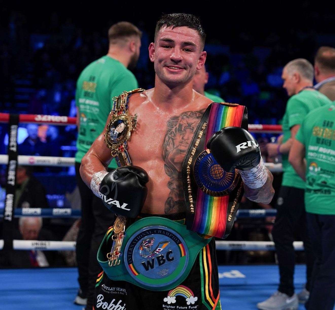 Sam Noakes beat Lewis Sylvester to win the British lightweight title in February. Picture: Queensberry Promotions