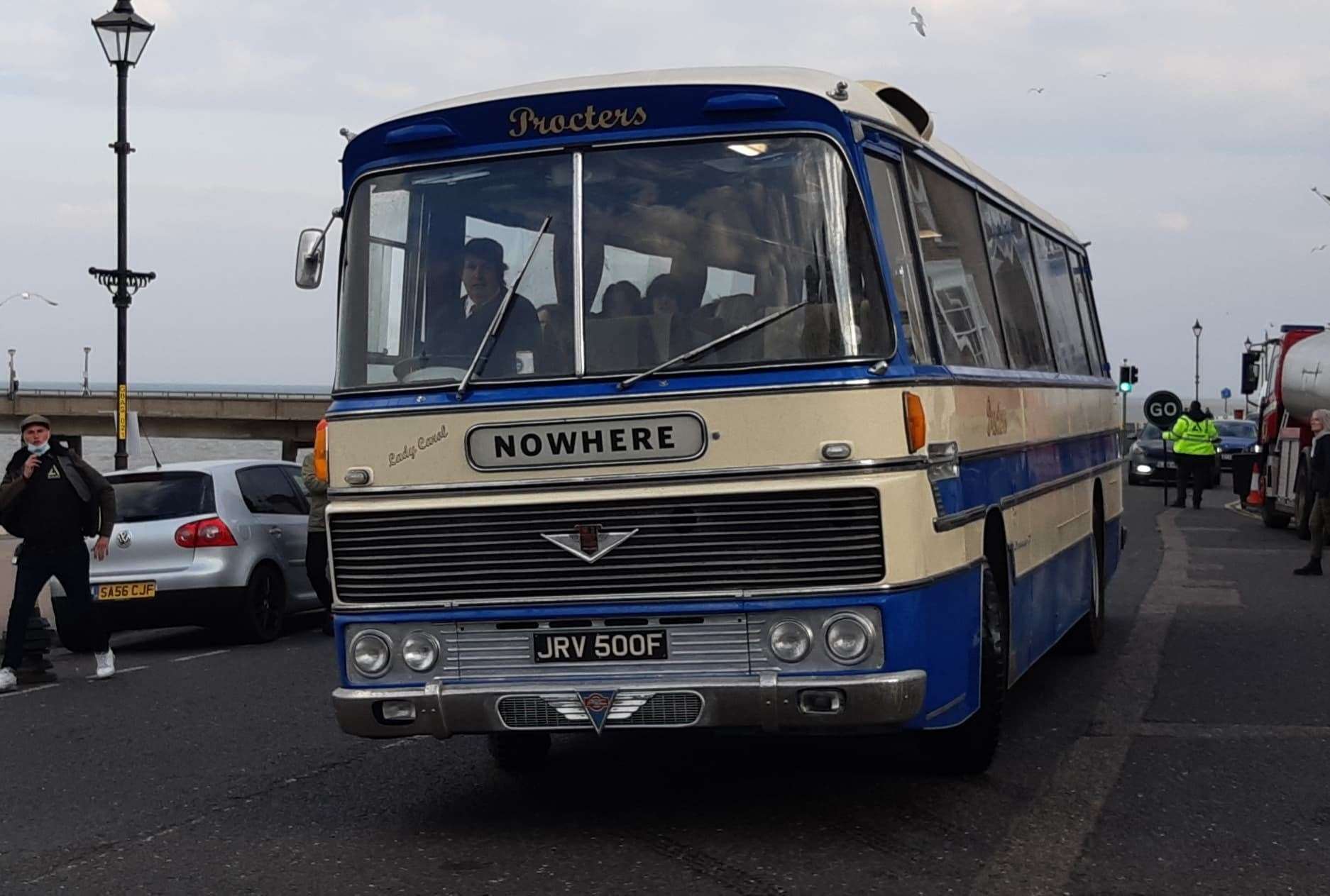 The Sex Pistols' 'Nowhere' tour bus spotted in Deal