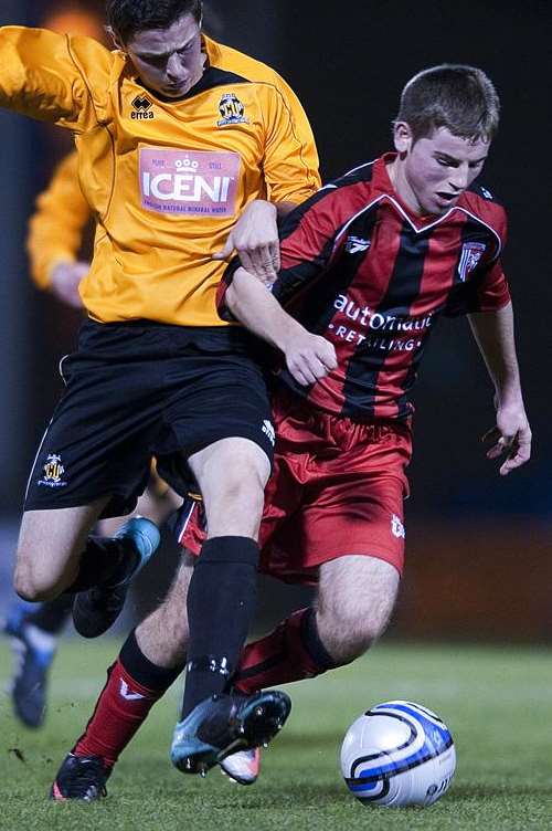 Ashley Miller in action for Gills youth team.