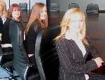 The girls at the seats of power in the HSBC boardroom