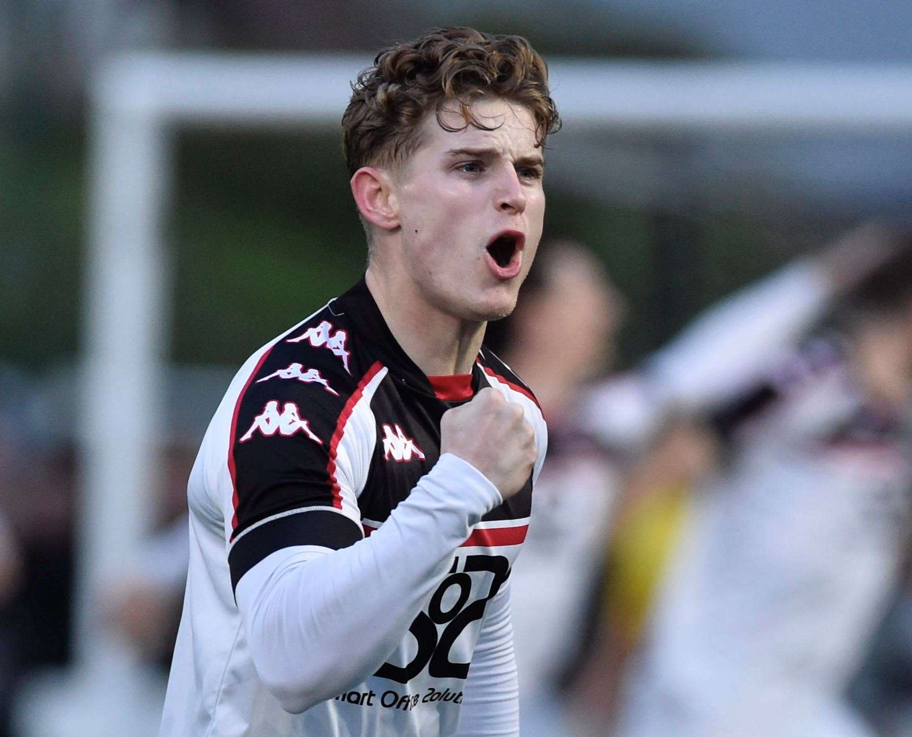 Playmaker Nathan Wood - got the only goal in Faversham’s weekend FA Cup win. Picture: Ian Scammell