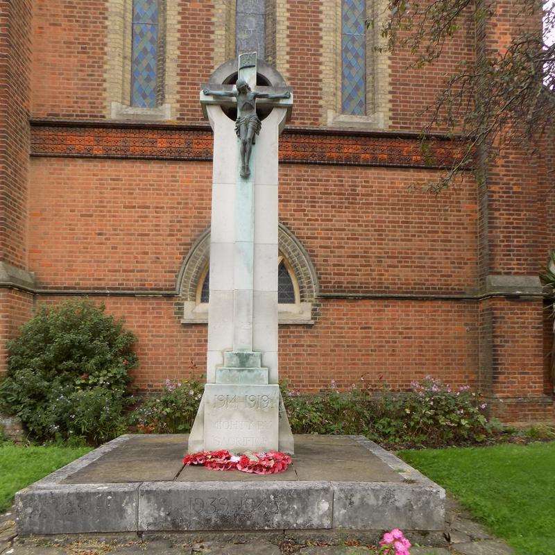 Bromley War Memorial, at St Luke’s Church, Bromley Common (Imperial War Museum/PA)