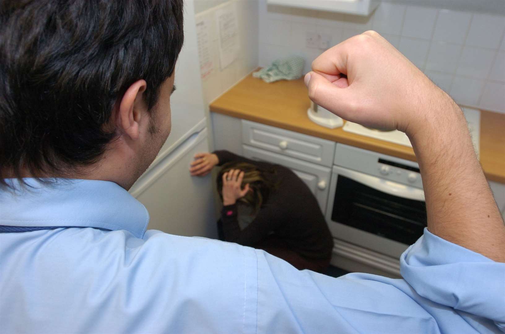 The Mothers' Union campaign also deals with domestic violence. Picture posed by models. Archive photo by Barry Goodwin