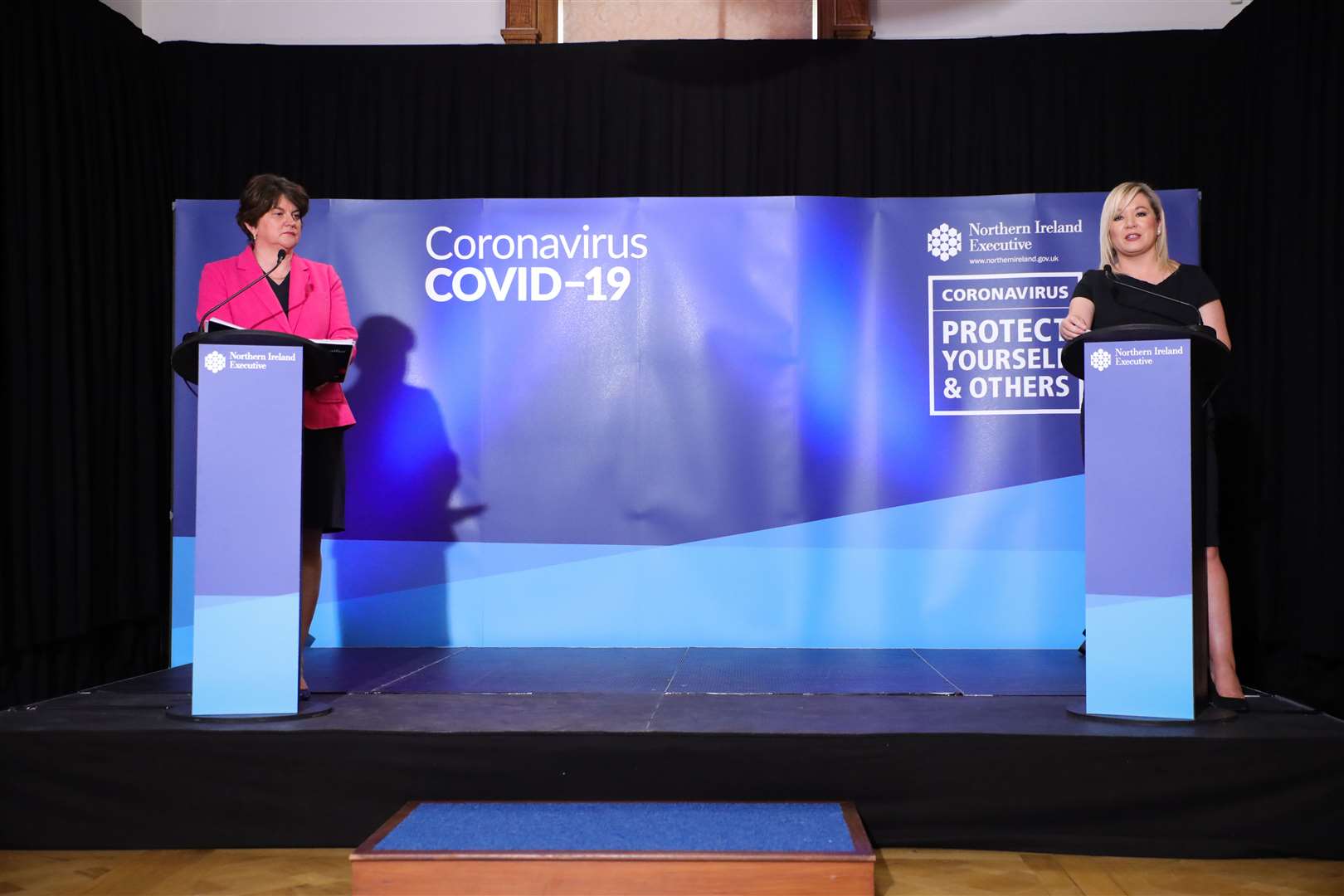 Arlene Foster and Minister Michelle O’Neill are expected to present the plan to the Assembly (Kelvin Boyes/PA)