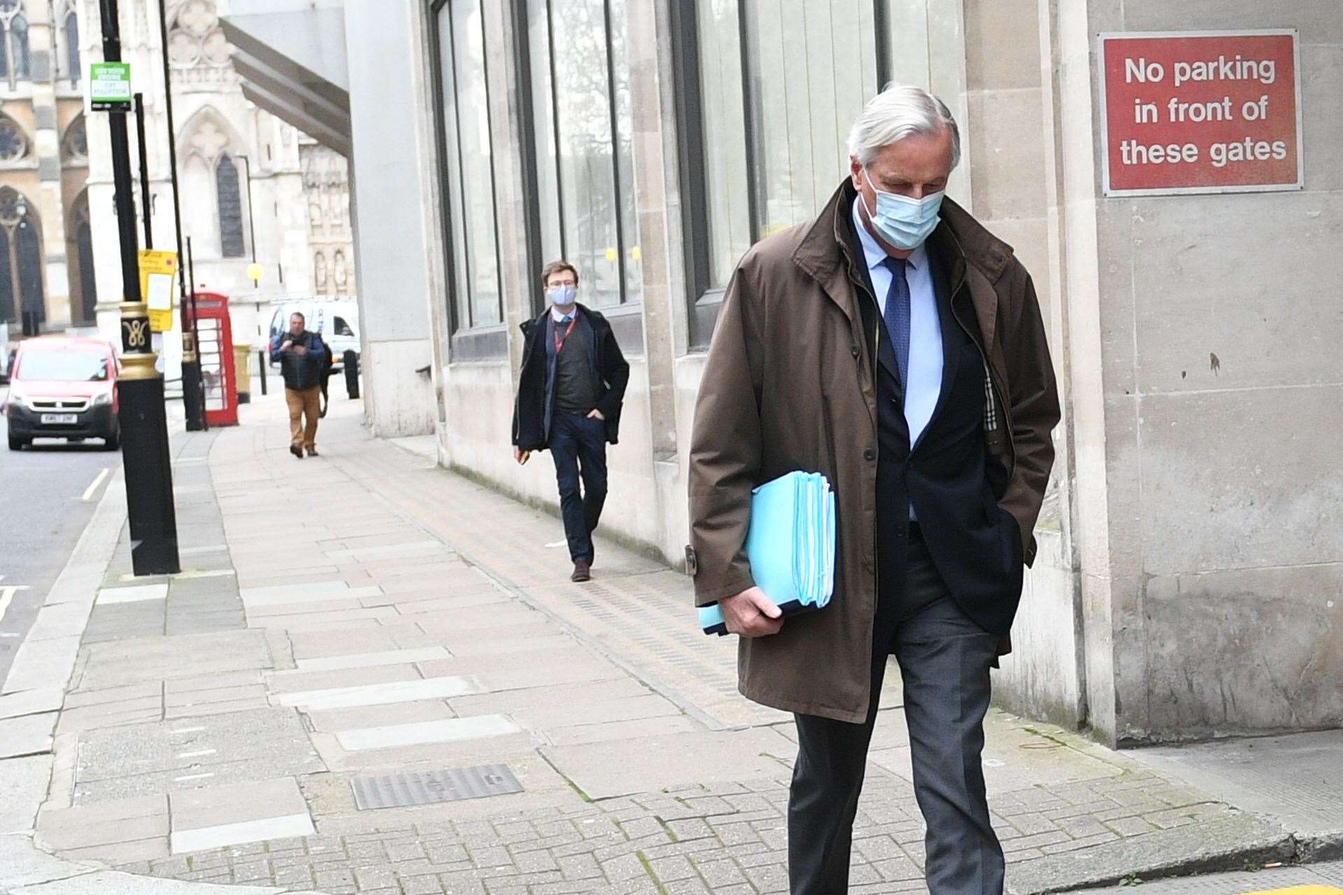 The EU’s chief negotiator, Michel Barnier, has been in London for talks (Stefan Rousseau/PA)