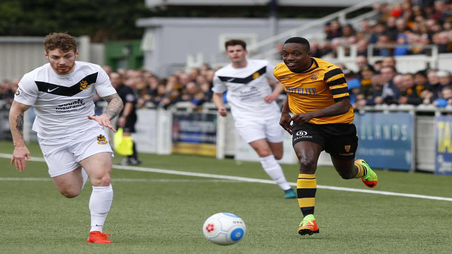 Jamar Loza enjoys himself against Southport Picture: Andy Jones