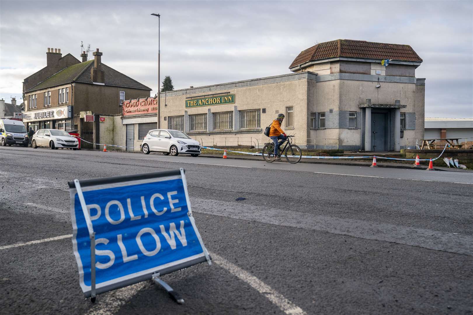 The Anchor Inn in Granton, Edinburgh, where Marc Webley was allegedly shot (Jane Barlow/PA)