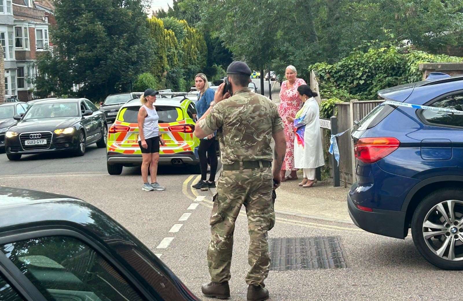 Police have been called to Sally Port Gardens in Gillingham following a 'serious assault'. Picture: Brad Harper/KMG