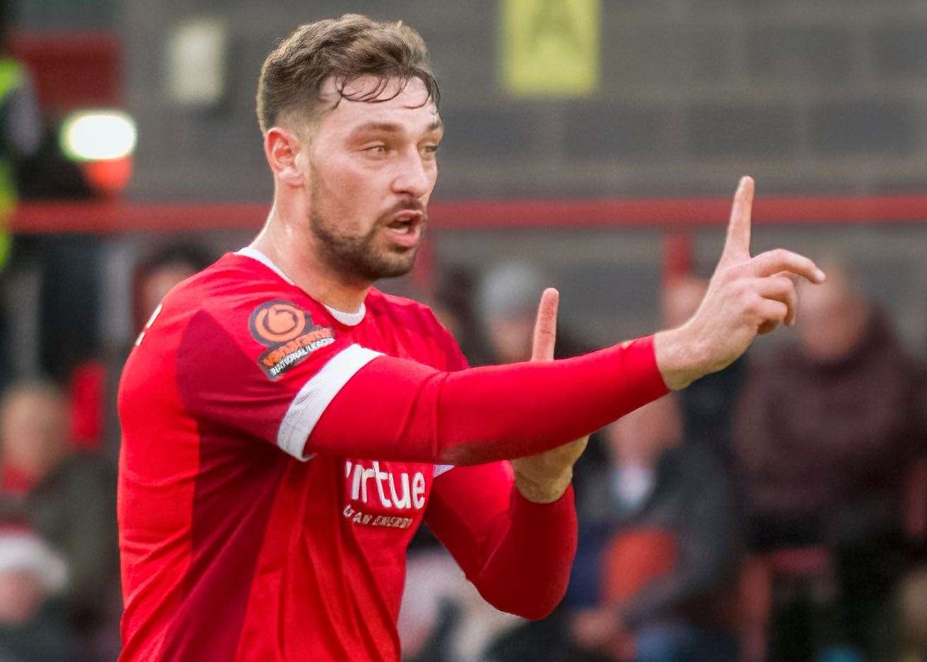 Ebbsfleet centre-back Tyler Cordner. Picture: Ed Miller/EUFC