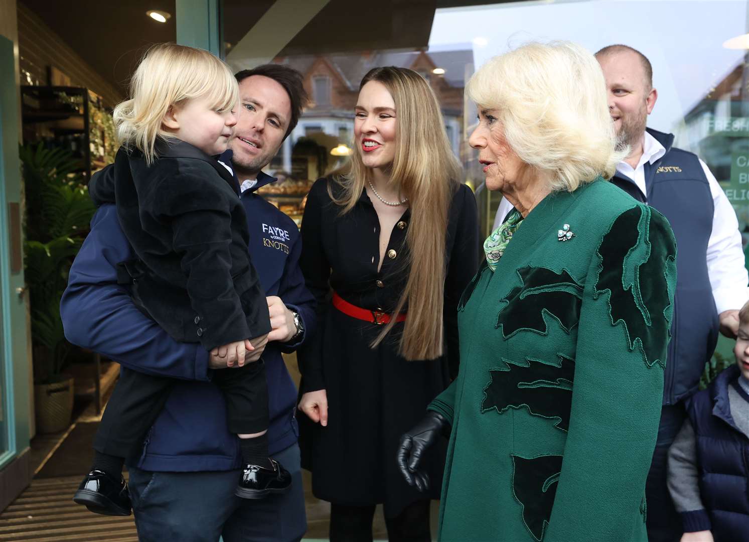 The Queen with Fitz and his parents (Liam McBurney/PA)