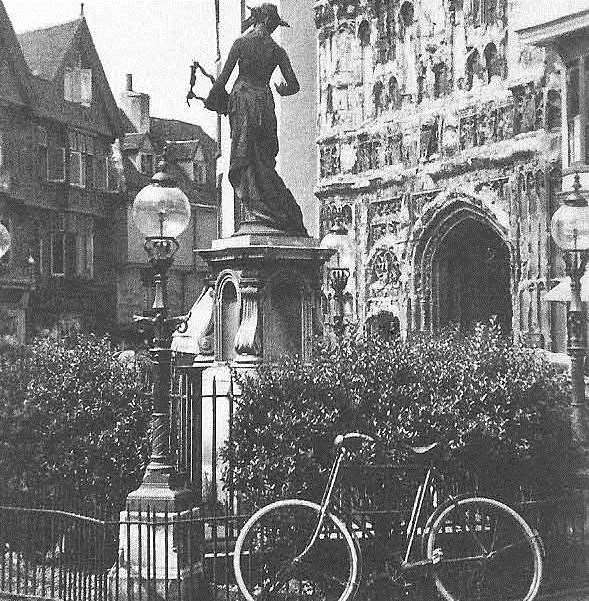 Adding an evergreen shrub did little to allay concerns about the statue’s presence outside the Cathedral Picture: CHAS