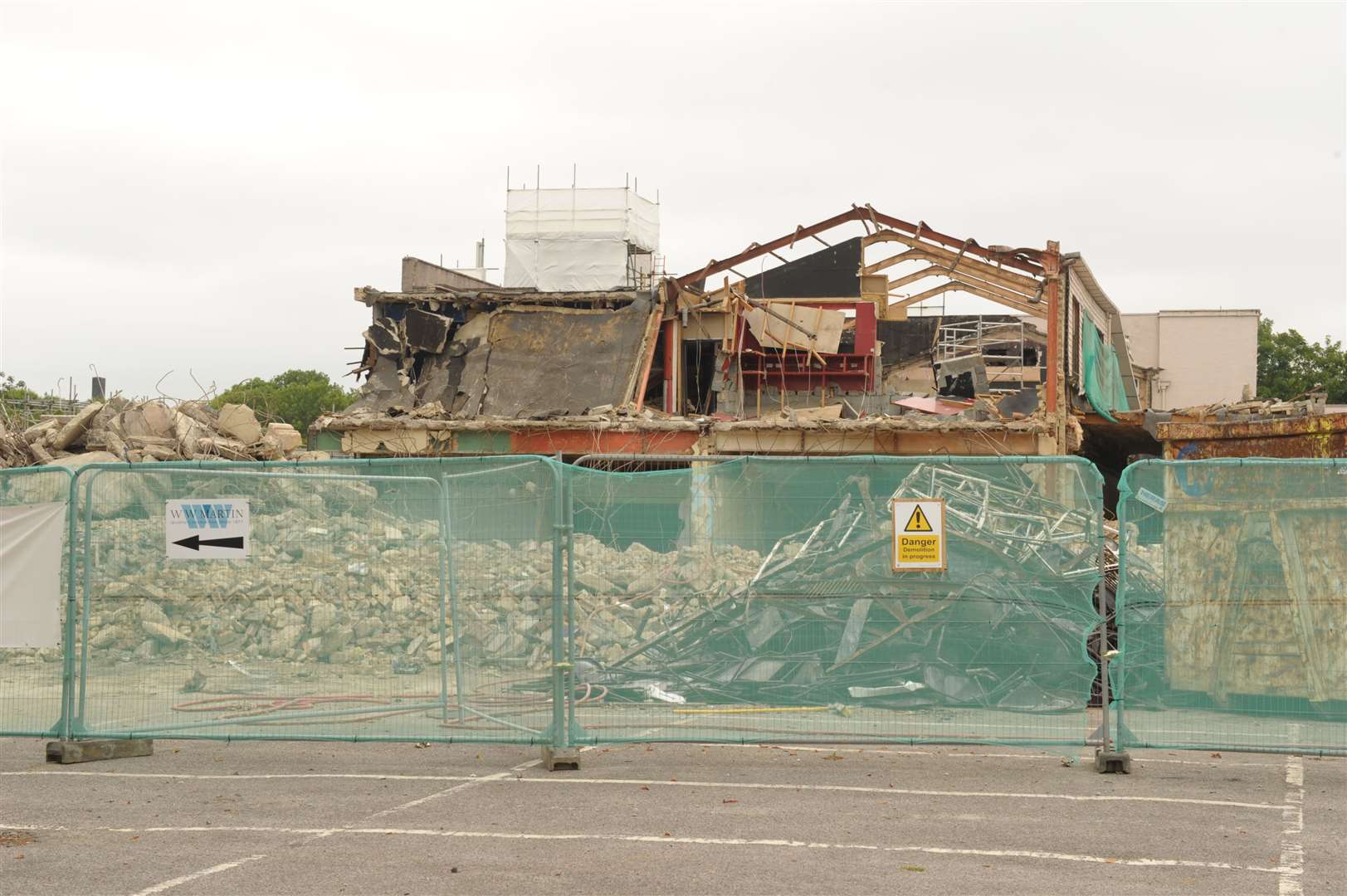 Demolition work has started