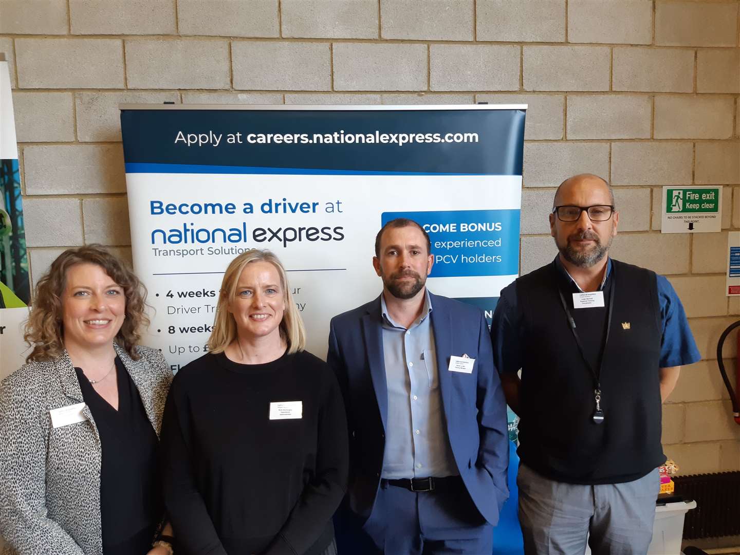 Members of National Express at the recruitment fair. Picture: Sam Lennon KMG