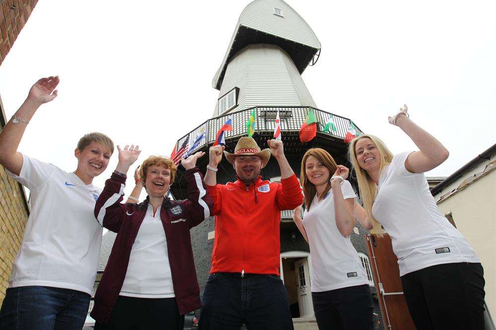 From left, Alice Thompson, director, Helen Heartley, insurance advisor, Alan Doucy managing director, Kim March and Natalie Jacobs, both insurance advisors