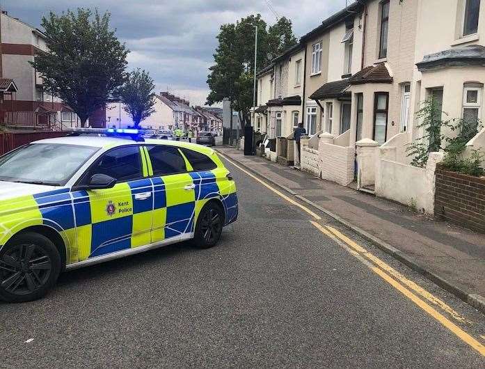 James Street, in Gillingham, was closed after the crash. Picture: Stephanie Silver-star Steph