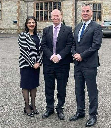 Harvi Khatkar, Paul Griffiths and Paul Fotheringham of the Police Superintendents Association