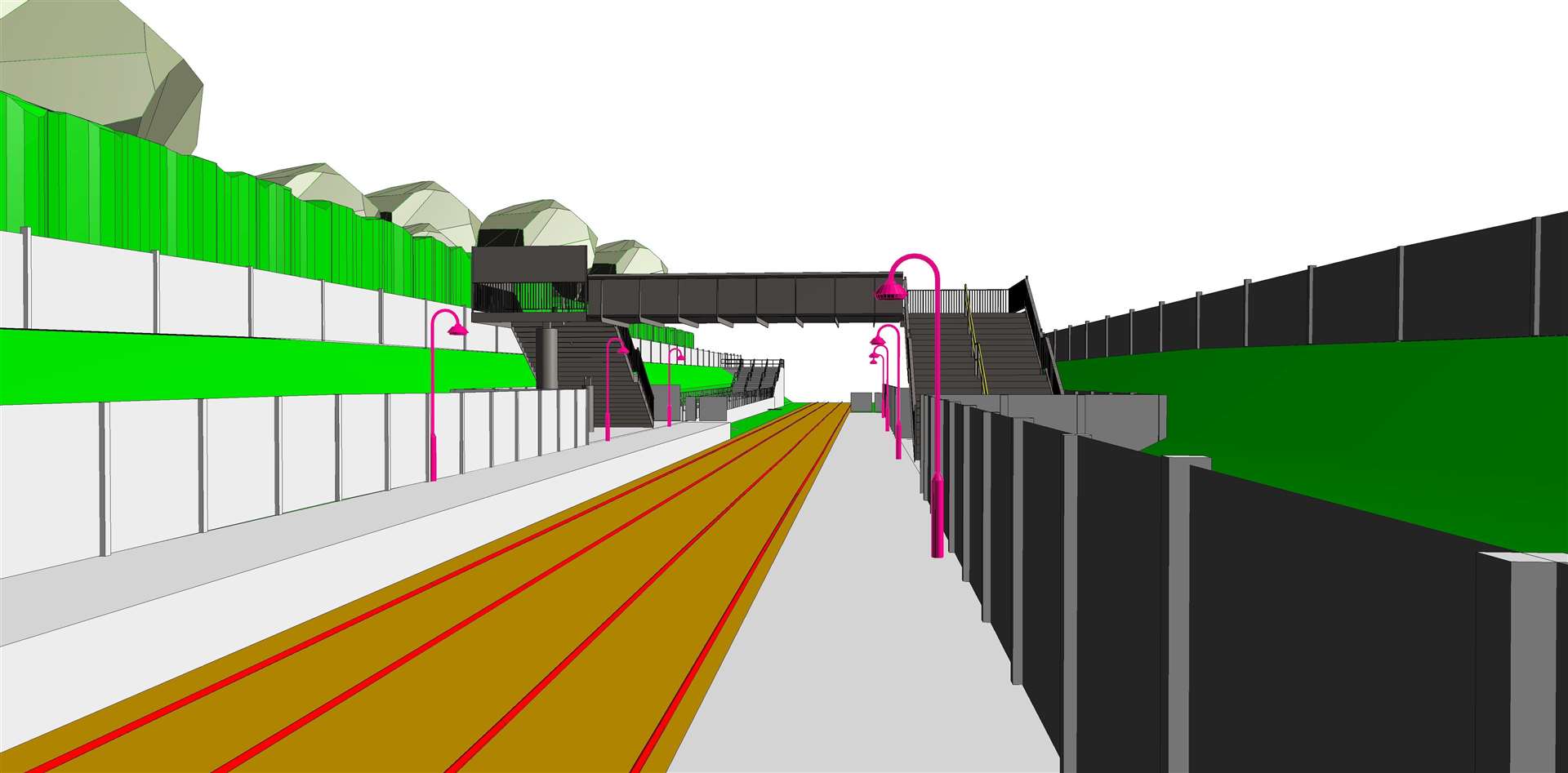 The new second footbridge will lead straight to a field which links to Royal St George’s Golf Club