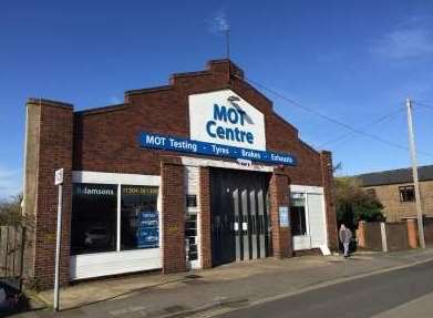 The MOT test centre in West Street has now been demolished