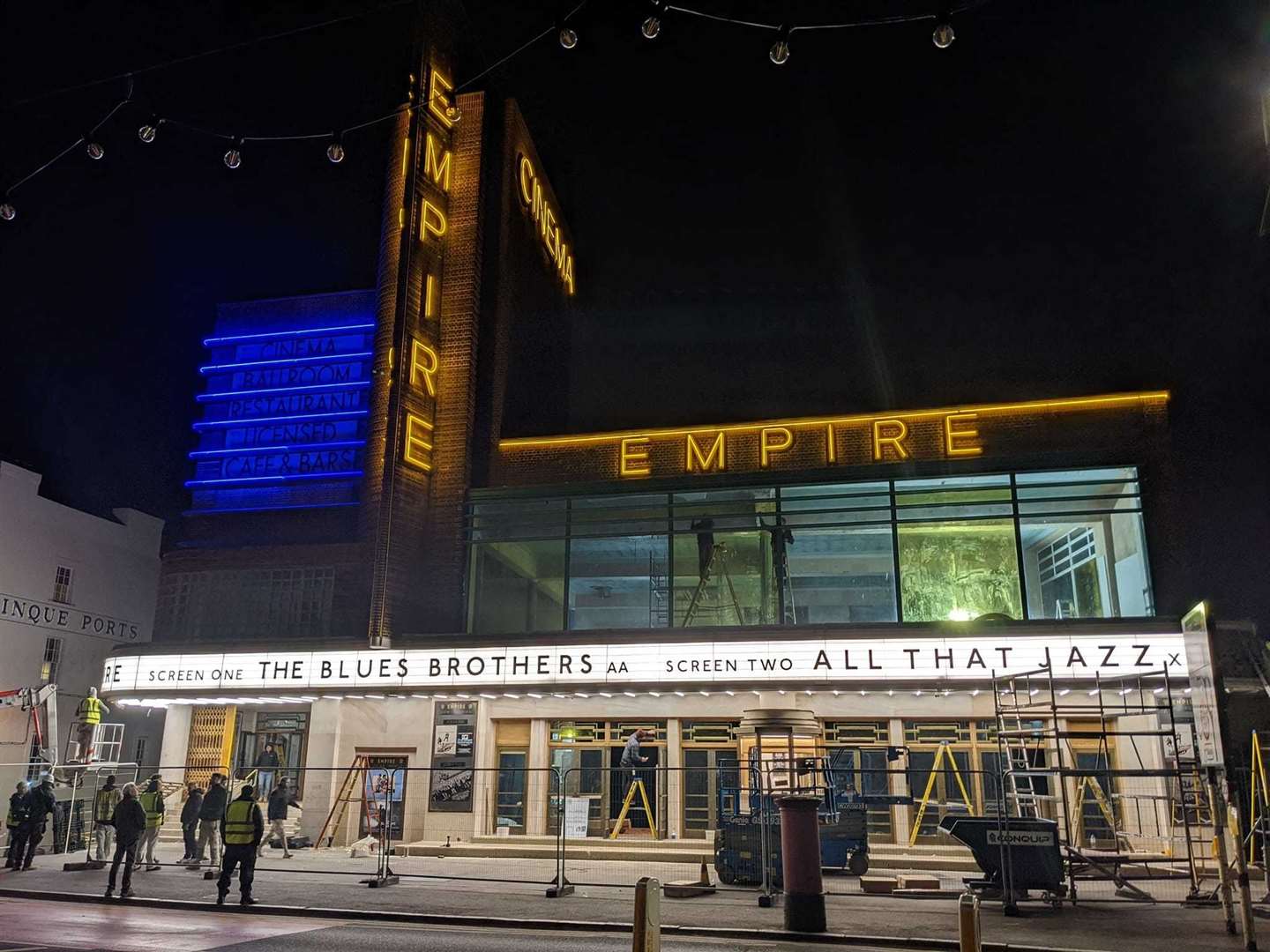 Margate seafront a snowy wonderland as Sam Mendes films Empire of Light