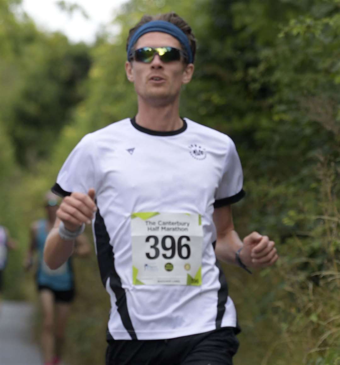 James Mackenzie for Dover Road Runners made the top-20 in 15th. Picture: Barry Goodwin