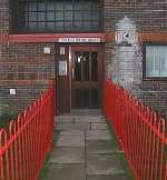 GRIM DISCOVERY: The entrance to the flats in Northfleet's Orchard Road