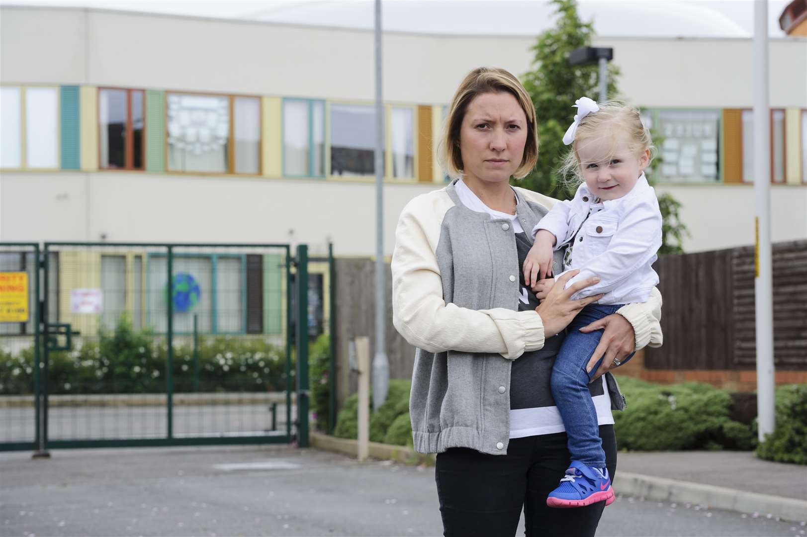 Keren Towner, with daughter Georgie, 2.