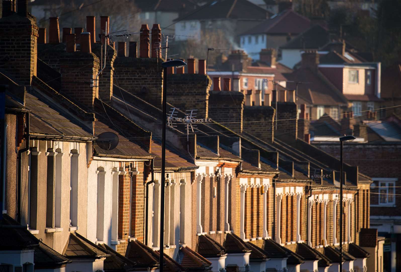 Terraced homes were the best house price performers over the past year, Nationwide said (Dominic Lipinski/PA)