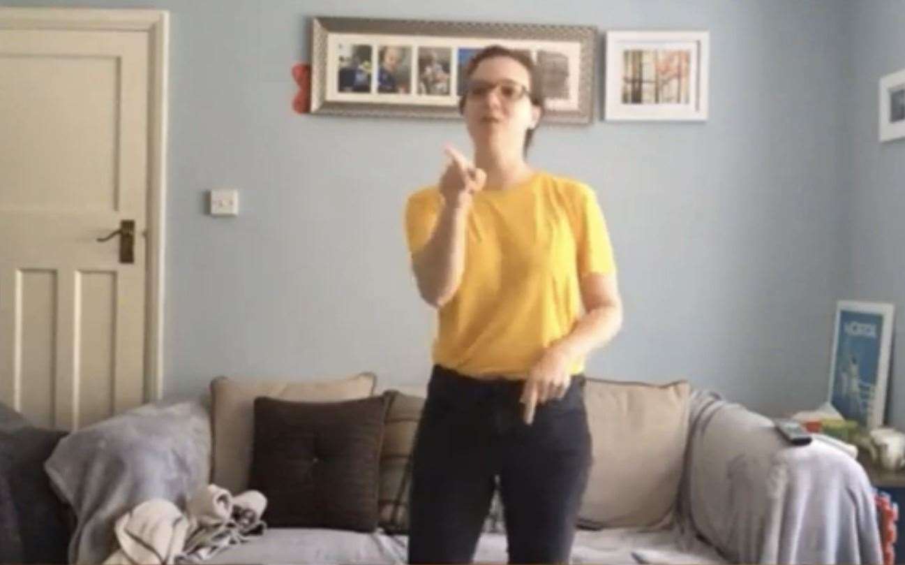 Year 3 teacher Danni Harris learnt Makaton for the video