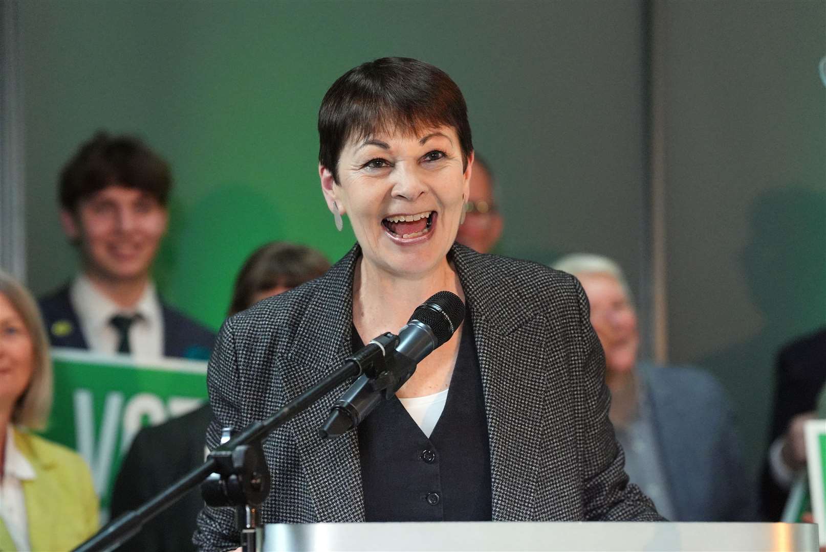 The Green Party’s Caroline Lucas (Jonathan Brady/PA)