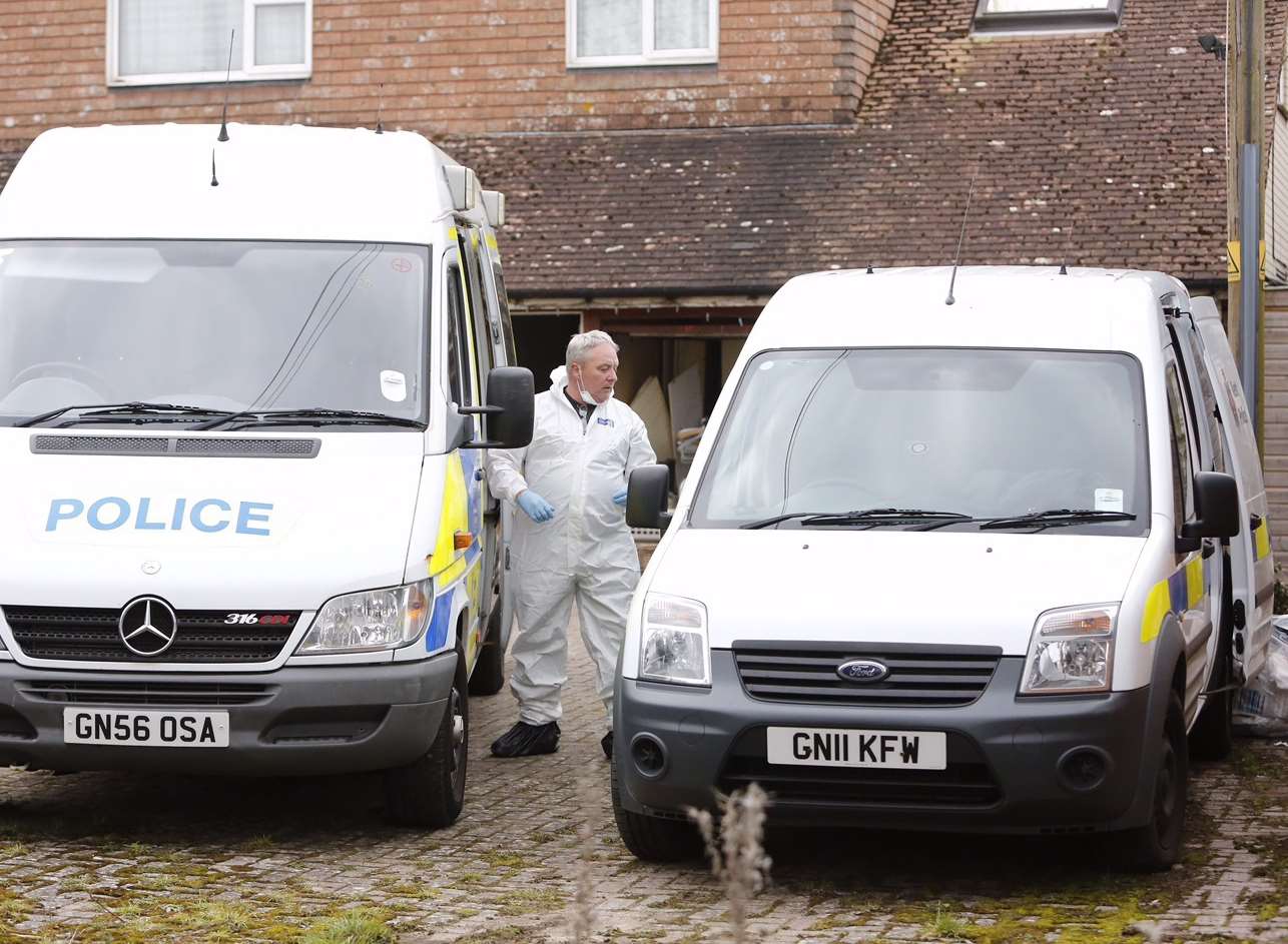 Police at Heartsay Bungalow