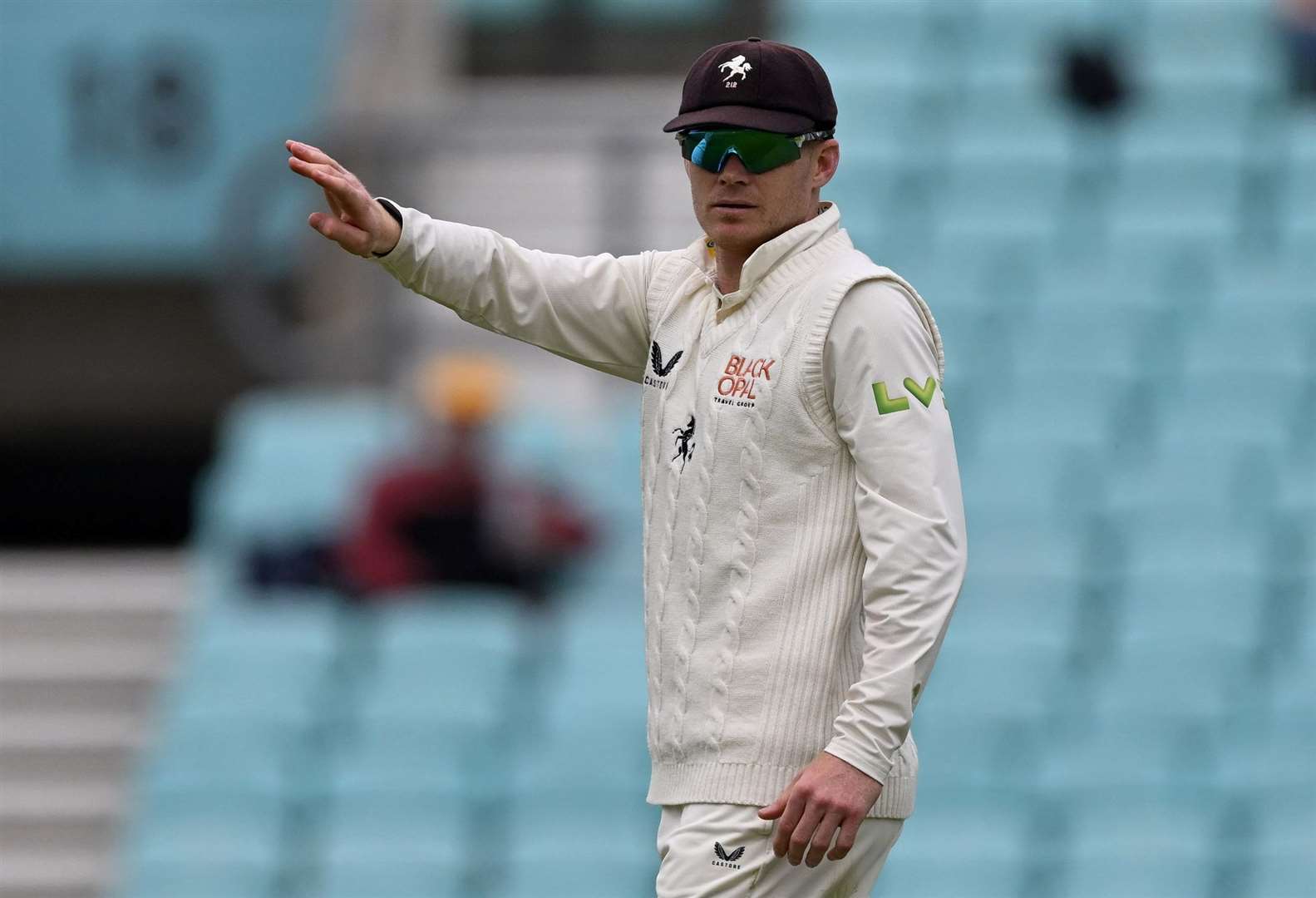 Birthday boy Sam Billings remained in regular contact in Kent’s game against Surrey despite the wicketkeeper missing the match due to his poor red-ball form so far in 2023. Picture: Keith Gillard