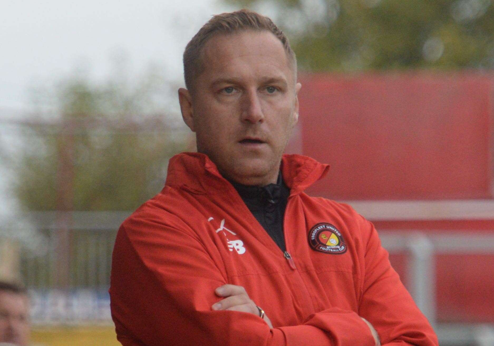 Ebbsfleet manager Dennis Kutrieb. Picture: Chris Davey (54474778)