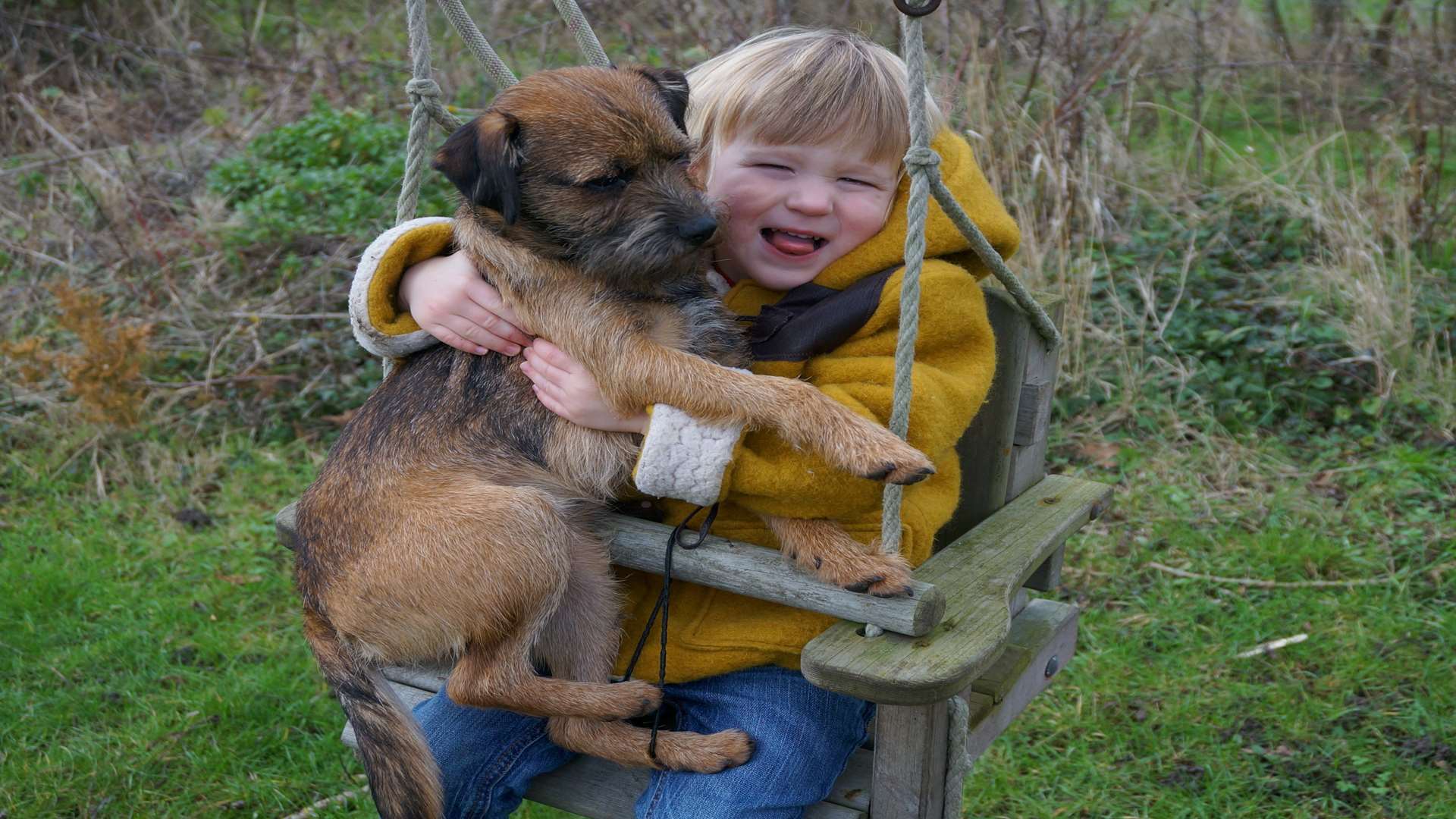 Edward Latter, 3, and his beloved Morse together again. Pictures: SWNS