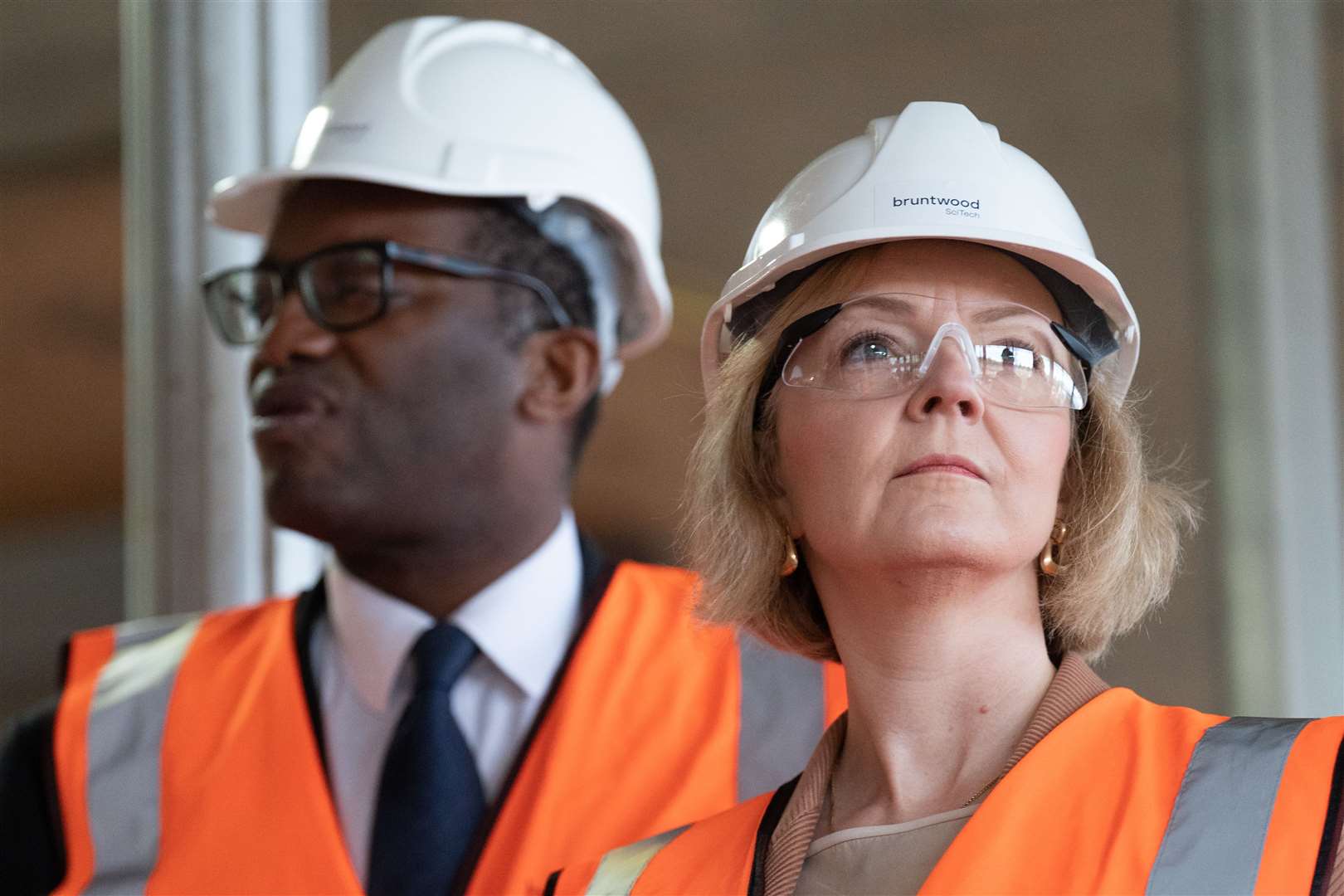 Ms Truss with her chancellor Kwasi Kwarteng (Stefan Rousseau/PA)