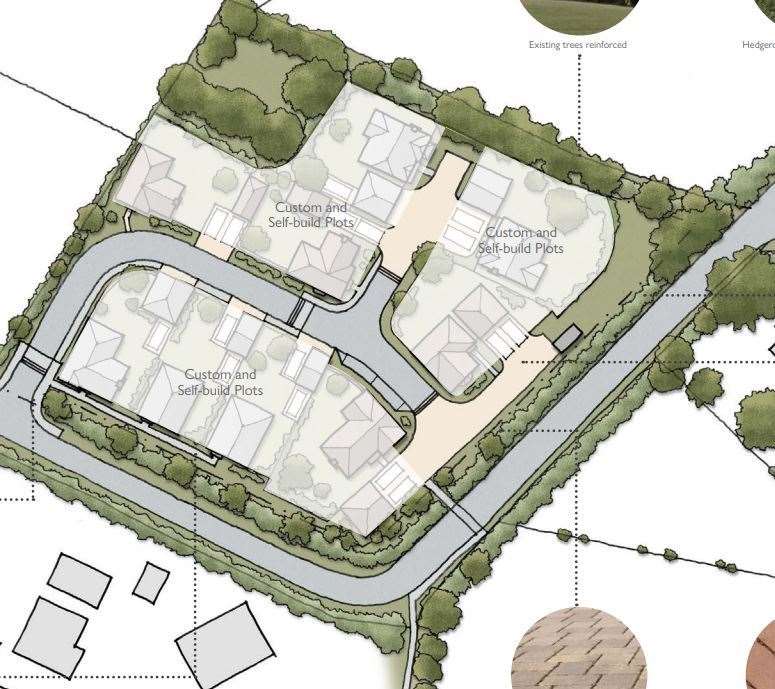 Plans for nine homes on lane at Tanglewood, Well Street, Coxheath, have been submitted to the council (61568916)