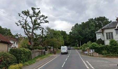 Motorists are facing delays on Ashurst Hill following a cyclist and car crash. Picture: Google Maps