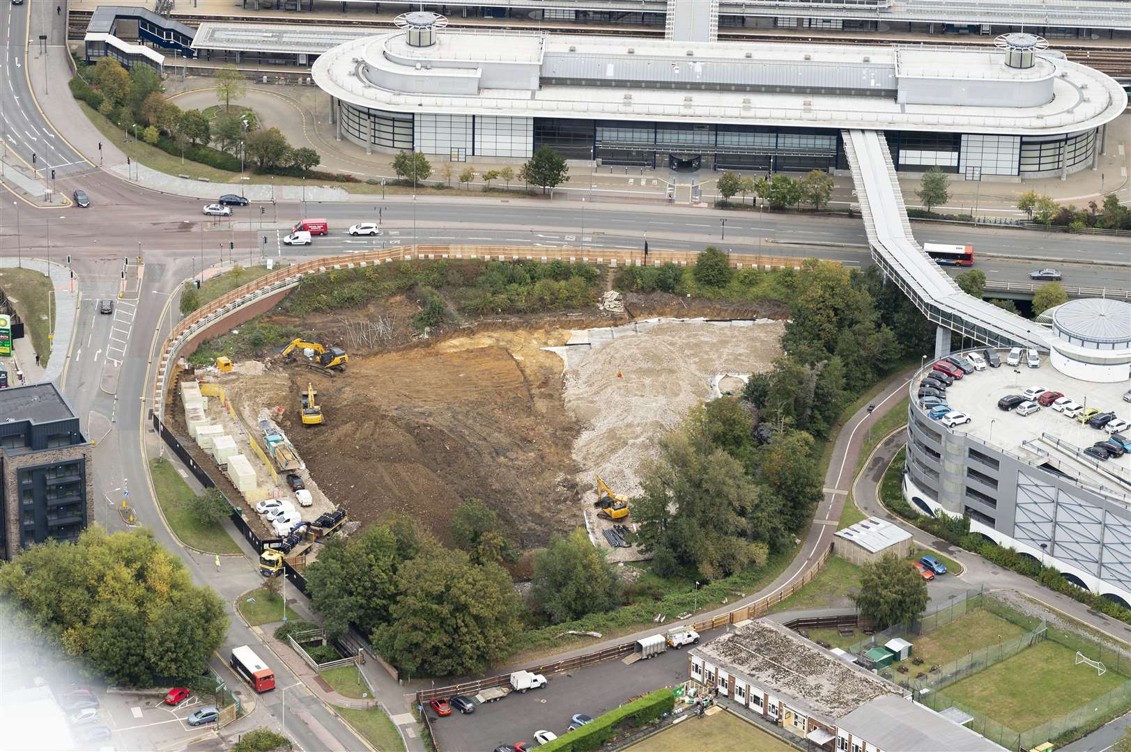 Groundwork has already begun on the site. Picture: Ady Kerry / Ashford Borough Council