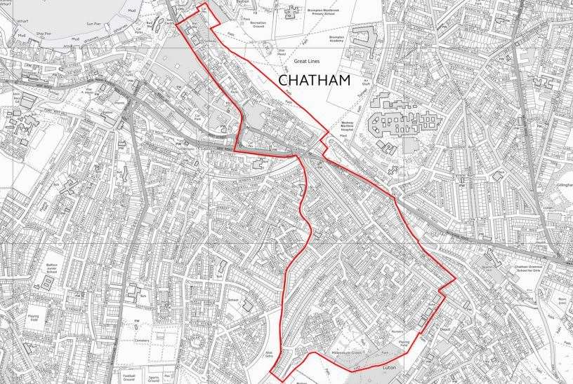 A map showing the area covering the neighbourhood plan. Picture: ACNF