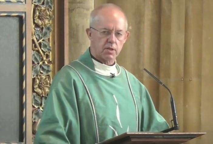 The Archbishop of Canterbury Justin Welby at a special service in the city's cathedral following the death of Queen Elizabeth II. Picture: Canterbury Cathedral