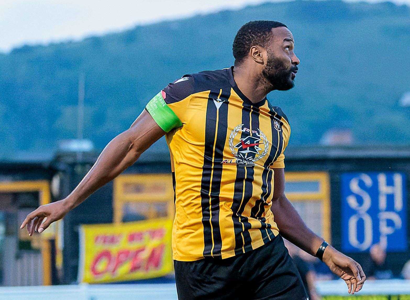 Folkestone skipper Ian Gayle in action as they come up against Steve King’s side. Picture: Helen Cooper