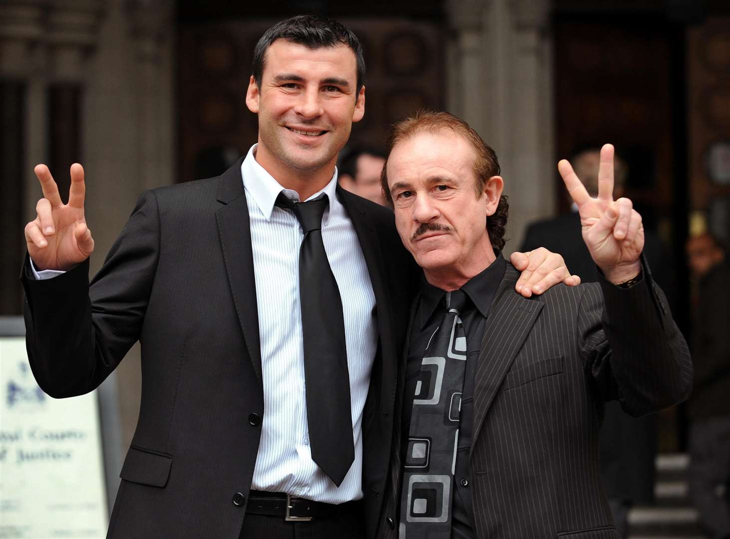 Joe and Enzo Calzaghe (Fiona Hanson/PA)