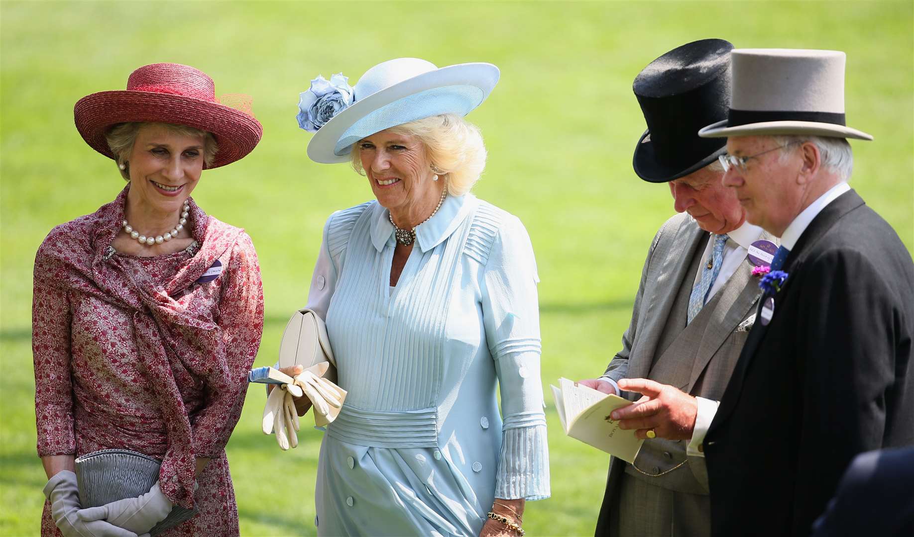 The Duchess of Gloucester (left), with the Duchess of Cornwall and the Prince of Wales at Ascot (Brian Lawless/PA)