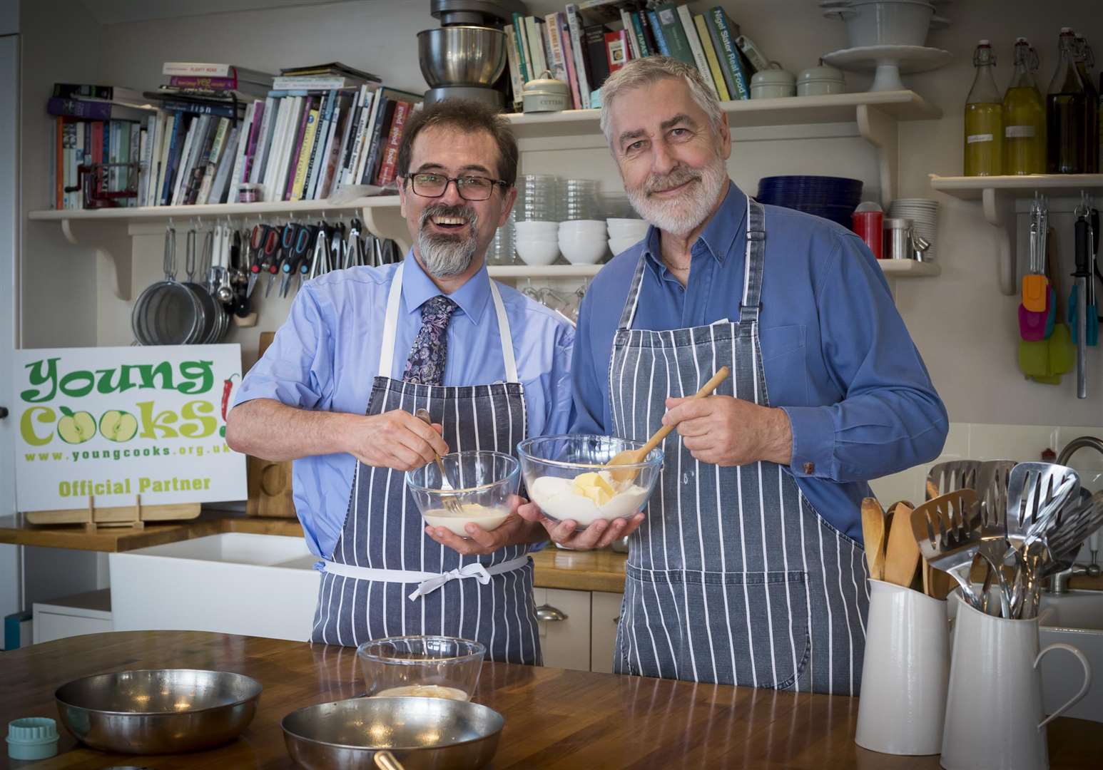 From left, Seth Proctor and Jim Ratchford of Licensing Consultancy Services which is supporting Young Cooks.
