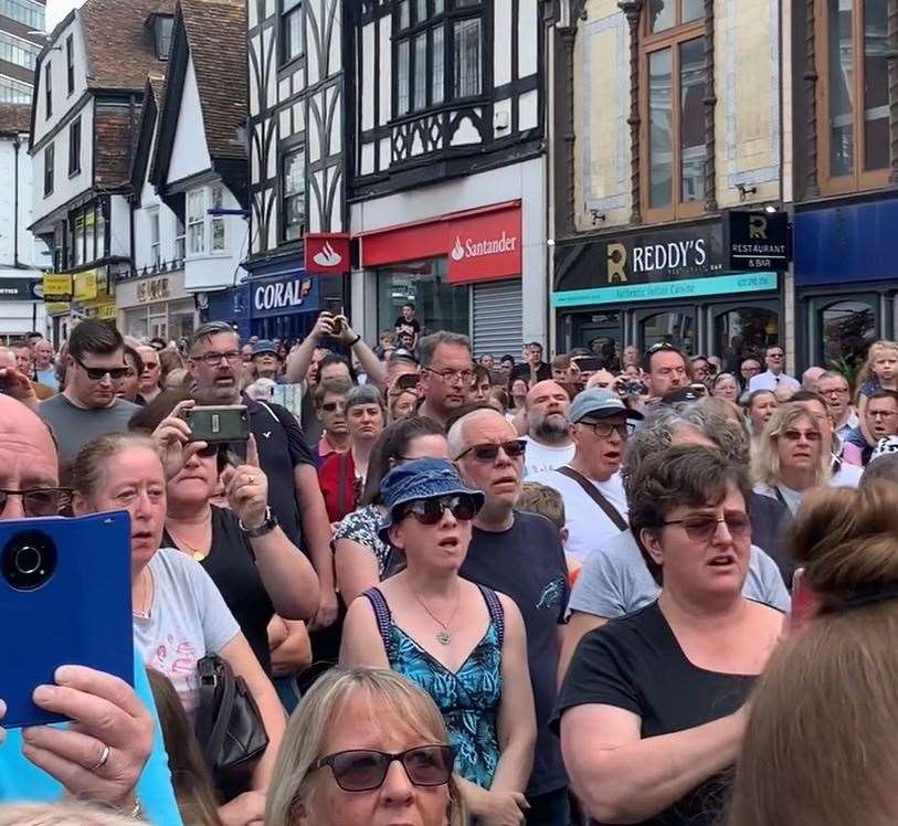 A proclamation of the new King was read in Maidstone following the death of Queen Elizabeth II