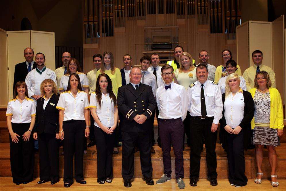 Gareth Malone with the P&O Ferries Choir. Picture: BBC