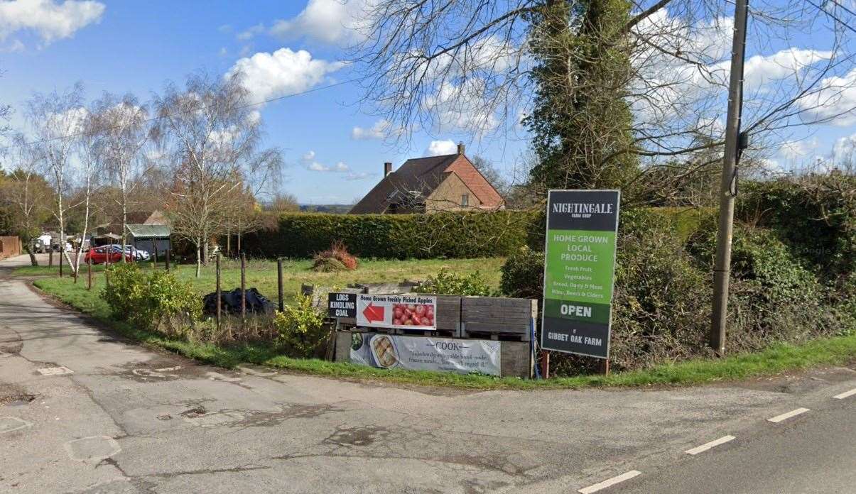 The shop is at Gibbet Oak Farm in Tenterden. Picture: Google