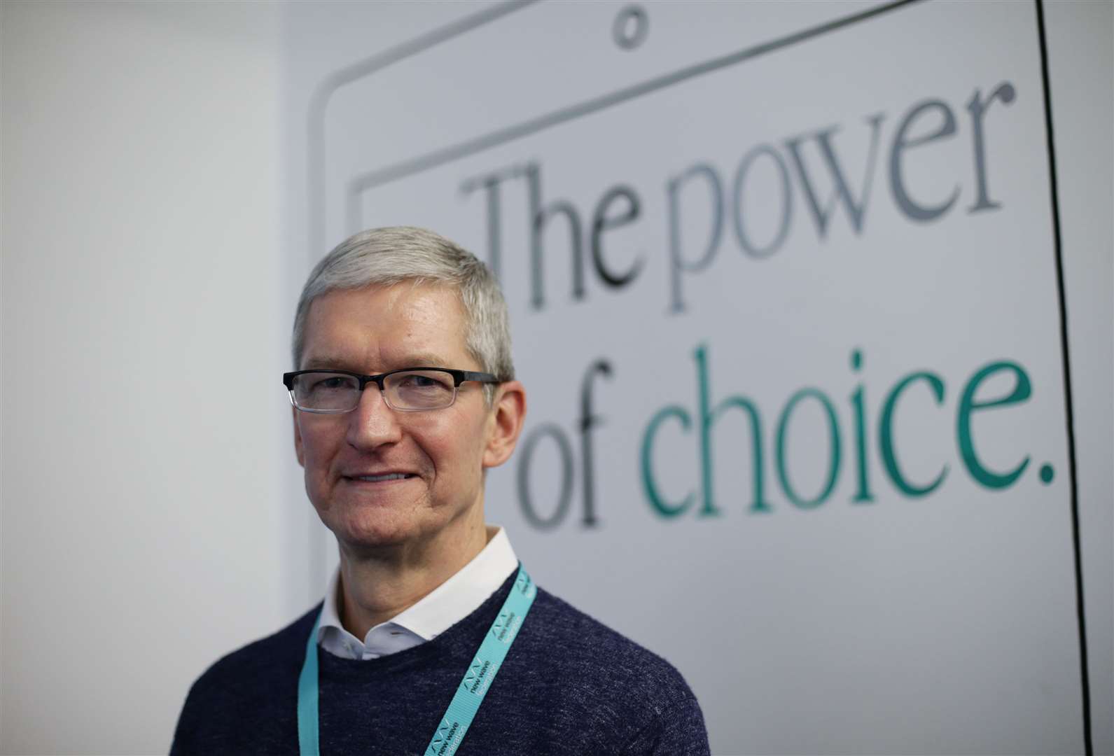 Tim Cook said staff must work in the office at least three days a week (Yui Mok/PA)