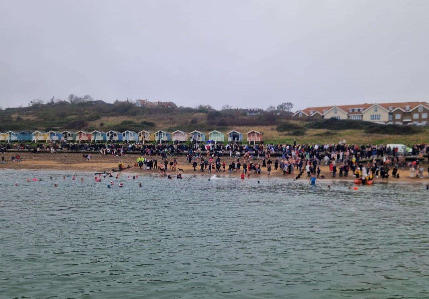 The Boxing Day Dip is a quirky annual tradition for those who are brave enough. Picture: RNLI