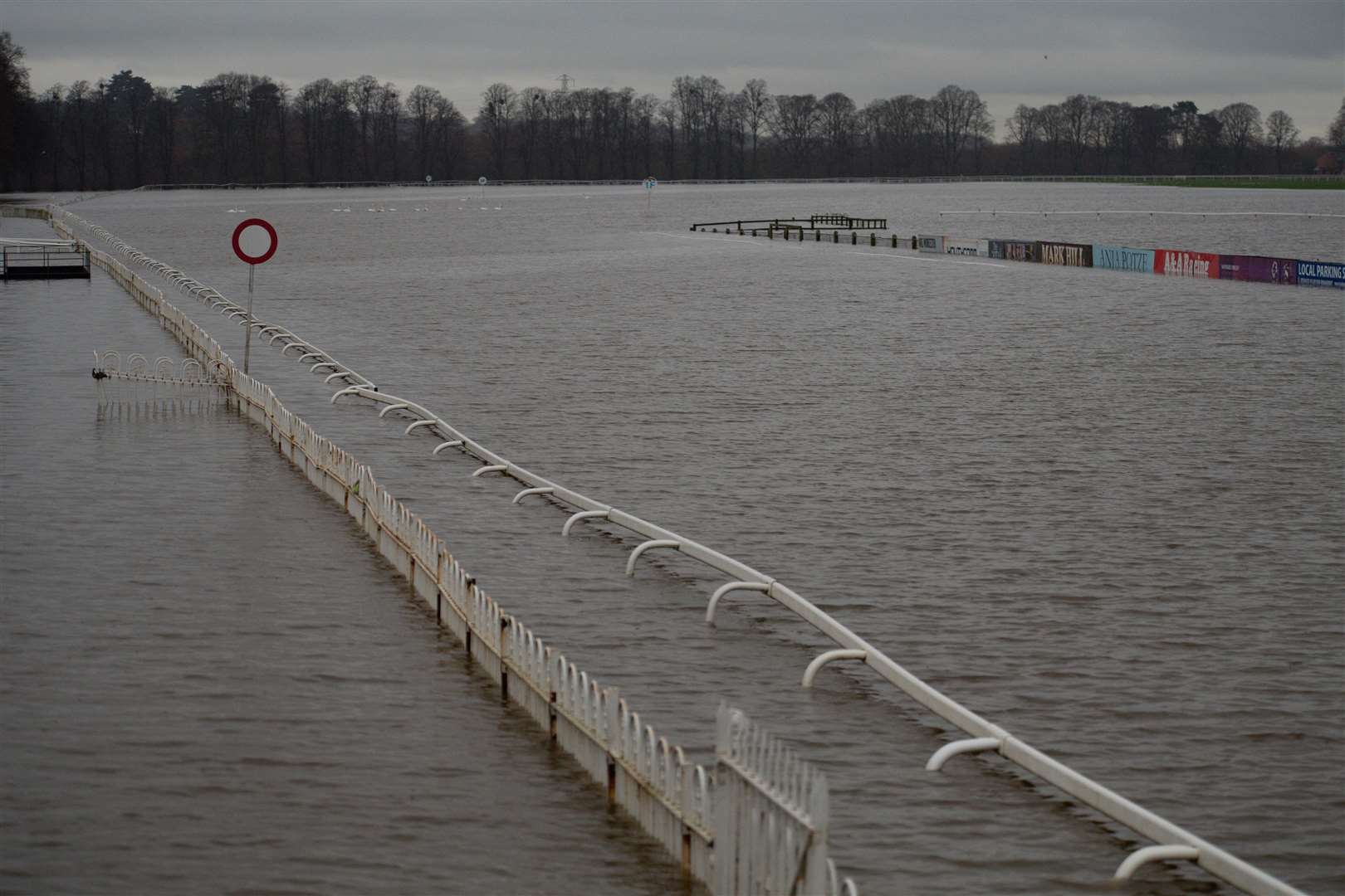 The going was decidedly soft at Worcester racecourse following after heavy rain (Jacob King/PA)