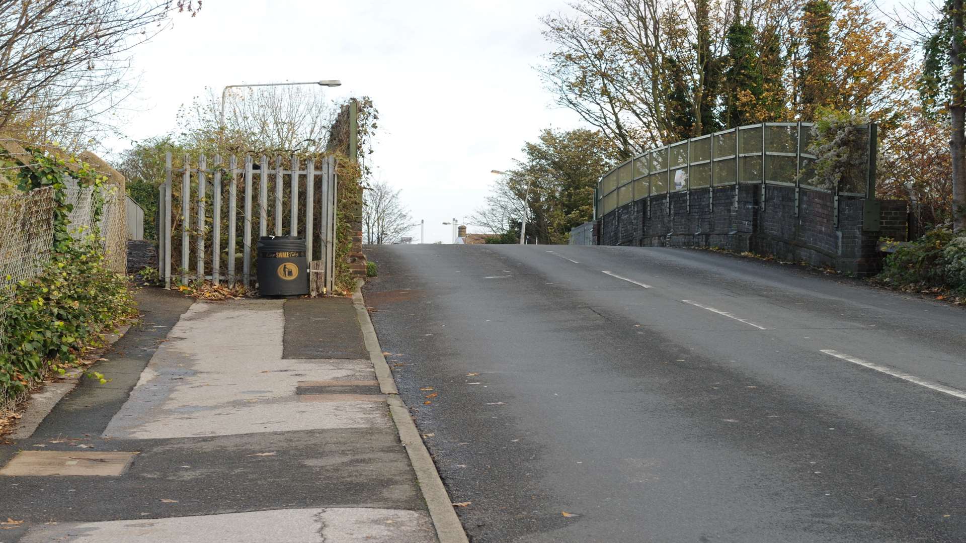 The railway bridge in Staplehurst Road where the tragedy happened